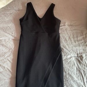 Leith black envelope dress